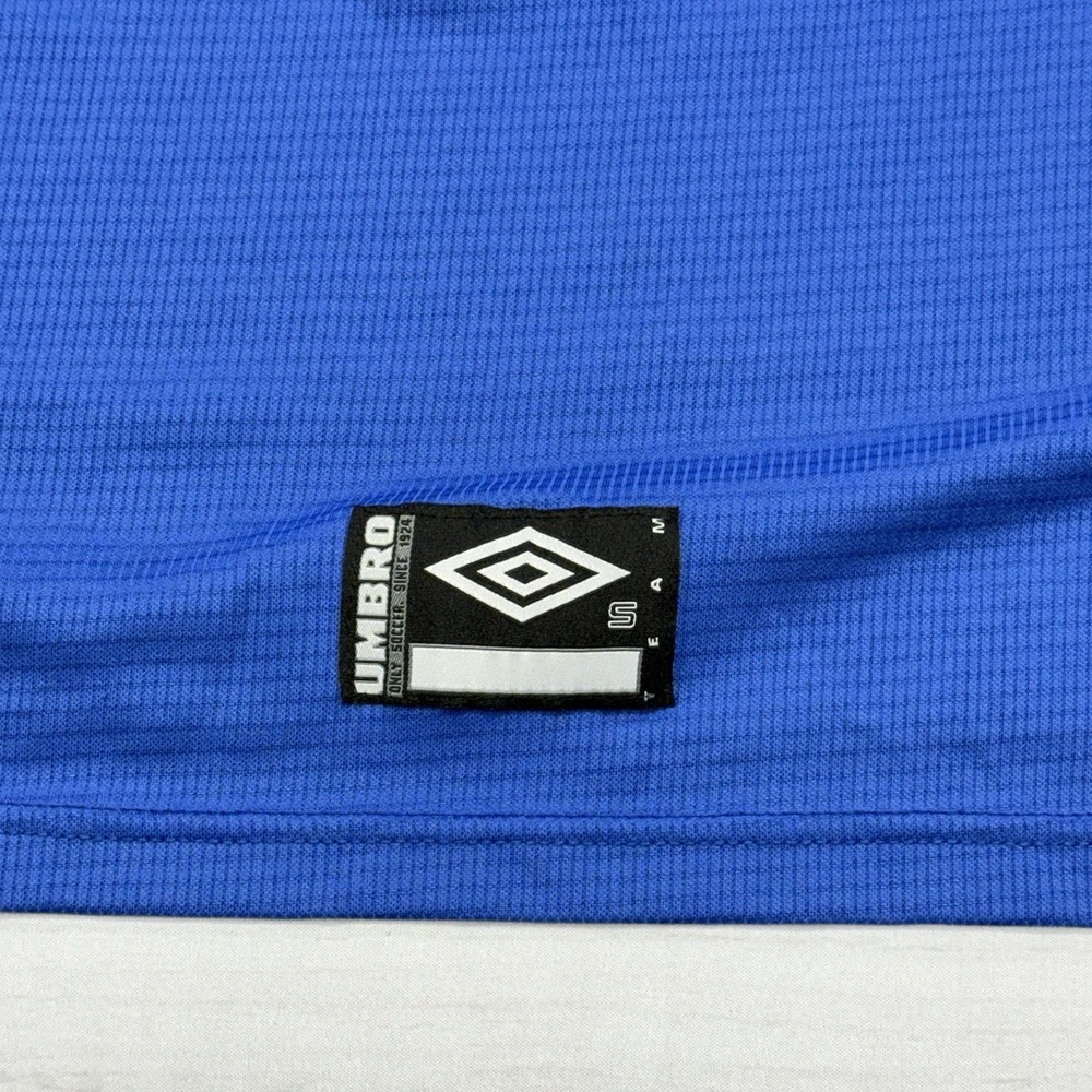 Umbro Shirt Mens S Blue Yellow Soccer Football Team Training Jersey Top VTG 90s - Picture 7 of 7